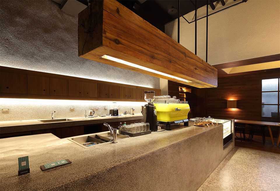 他们用石子和木料在台北做了个咖啡馆，内敛又静谧8