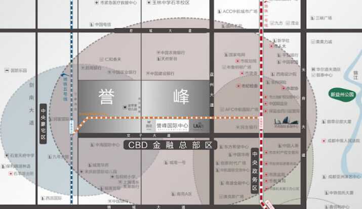 誉峰长街区域图