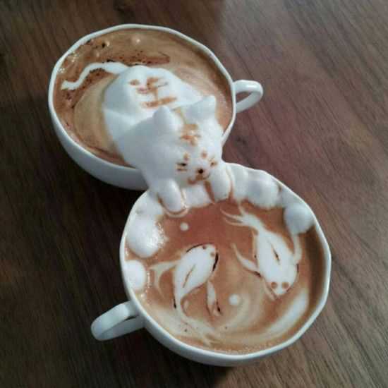 创意咖啡奶泡