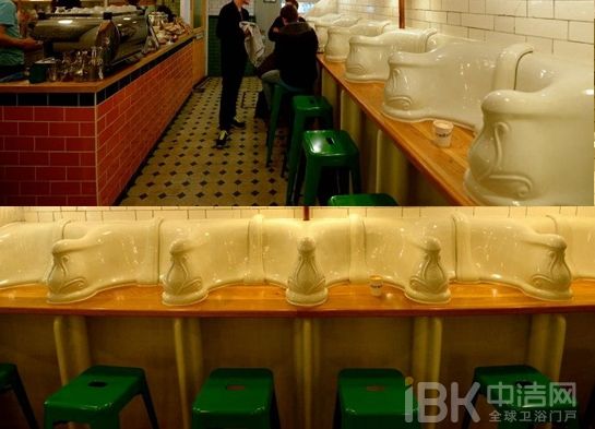 英国废弃公厕改成咖啡馆 小便池翻新惹人爱