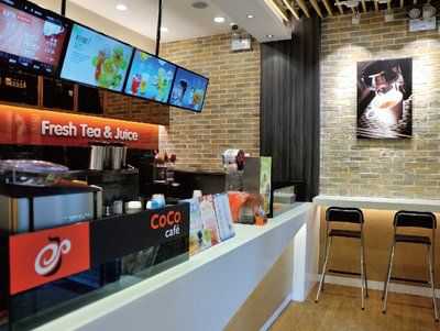 CoCo café 店里，除了常规饮品外，更提供现磨咖啡