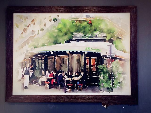 咖啡区的壁画