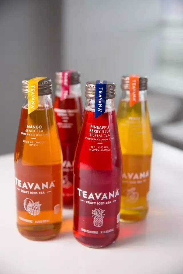 新的Teavana瓶装茶包含4种口味