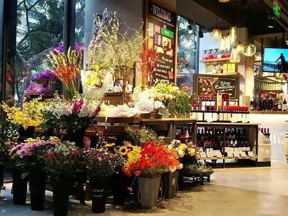 超市里卖鲜花