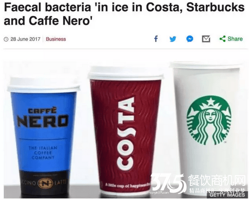 Starbucks和Nero则各有3份被查出粪大肠菌群