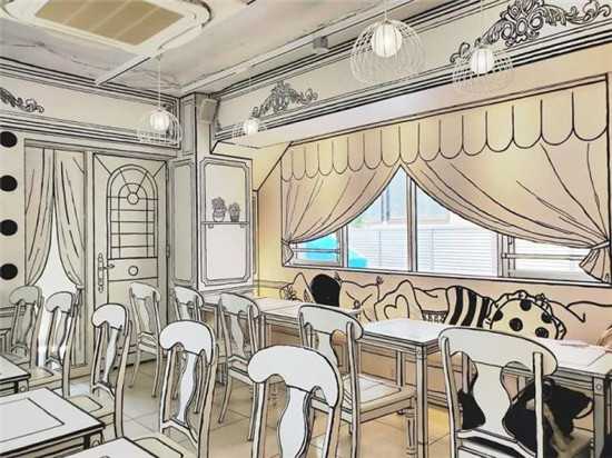 日本首家2D咖啡厅开张 仿佛走入二次元漫画2