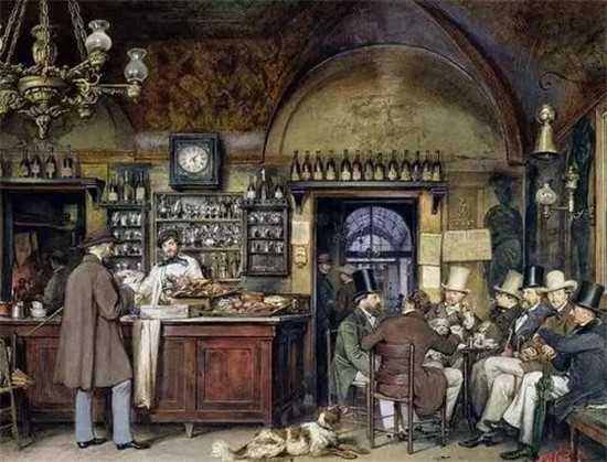 1760年，著名的罗马希腊咖啡馆在罗马出现，欧洲诸多艺术名流经常在此聚会