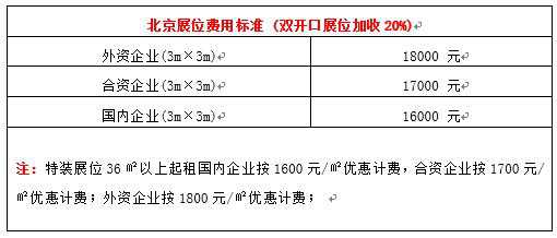 2020第39届BFE北京国际连锁加盟展览会收费标准