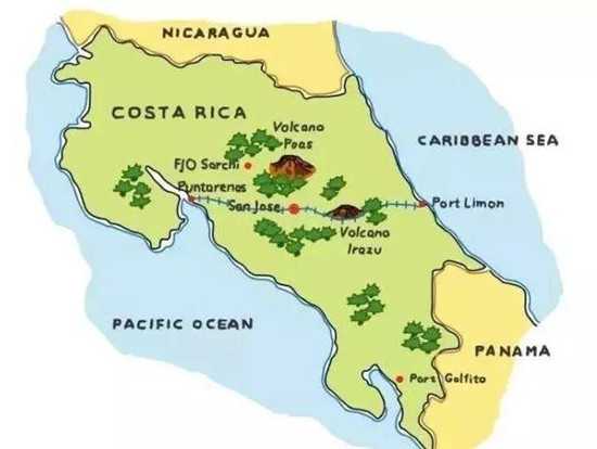 哥斯达黎加咖啡产地