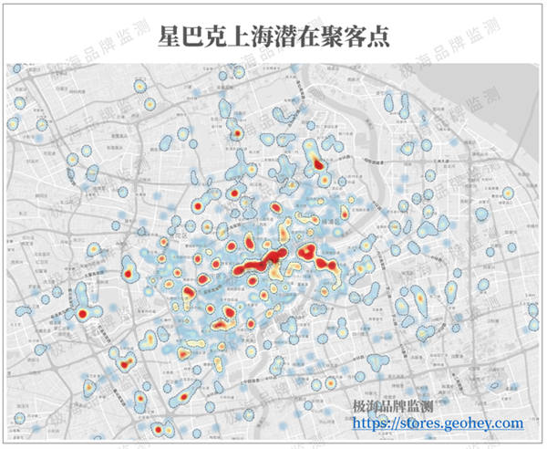 星巴克上海潜在聚客点