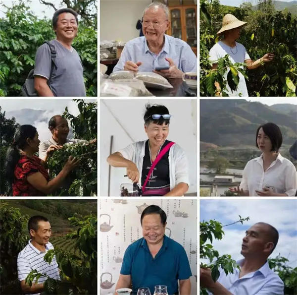 “云南咖啡风味地图”项目入选的9个咖啡庄园负责人