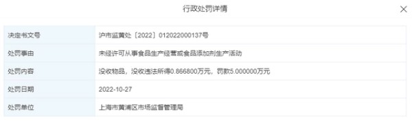 NOWWA咖啡门店无证经营被罚5万